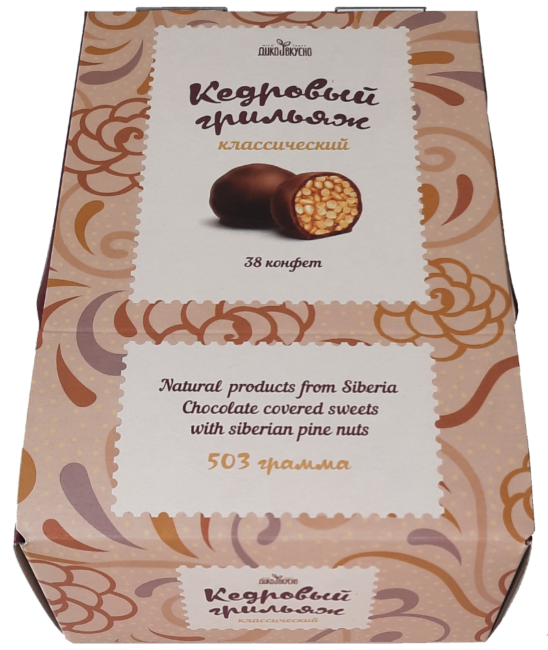Конфеты Кедровый Грильяж в шоколаде, 503г