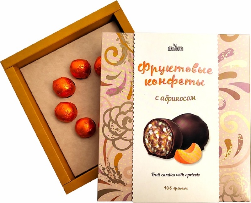 Фруктовые конфеты с абрикосом, 106 г
